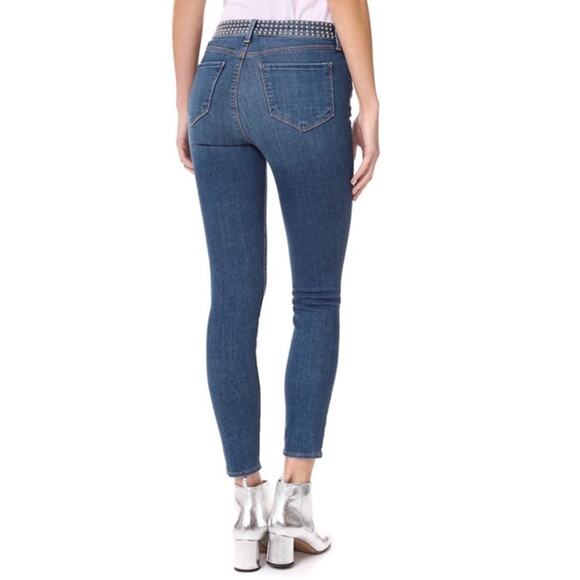 L’AGENCE Margot Studded High Rise Skinny Jeans - Picture 2 of 9